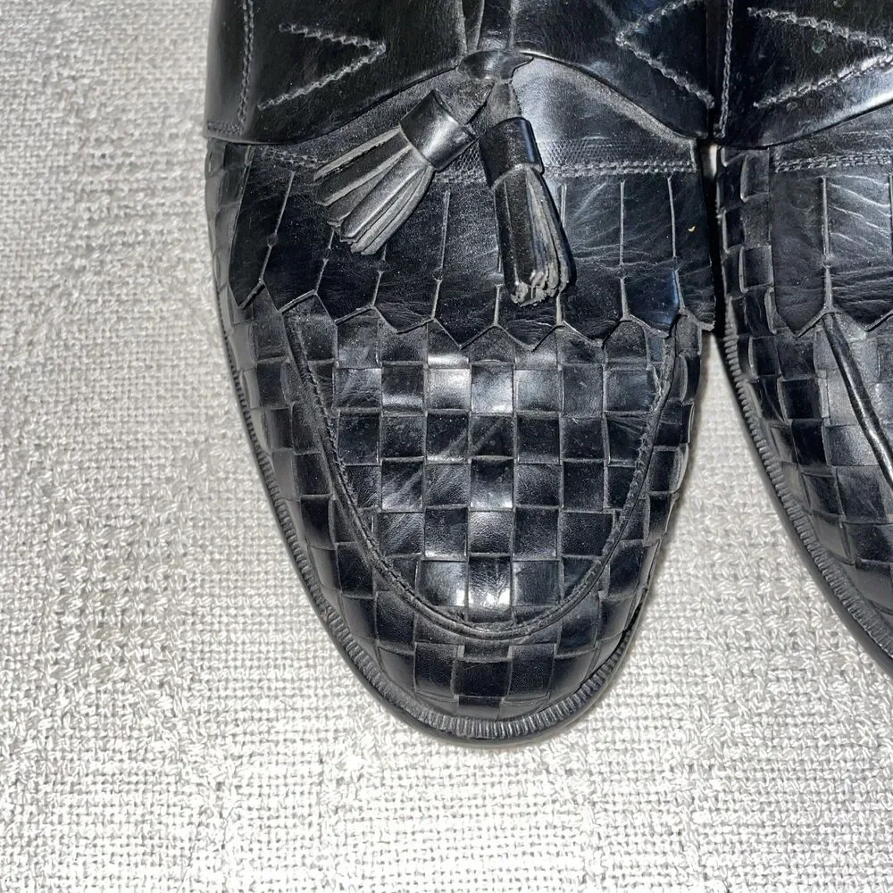 Johnston & Murphy Domani Men’s Dress Loafers Size 10.5 M Black Leather Business